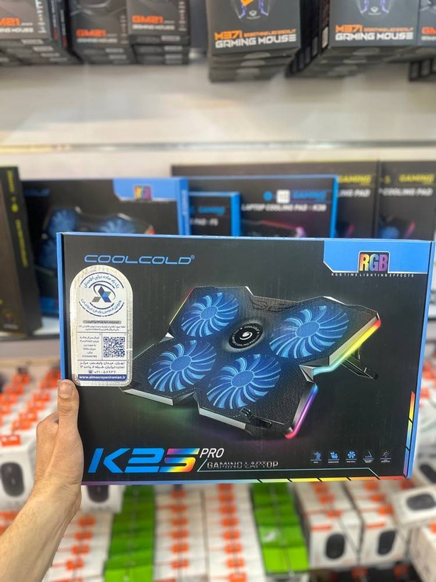 پایه خنک کننده لپ تاپ کول کلد مدل K25 pro