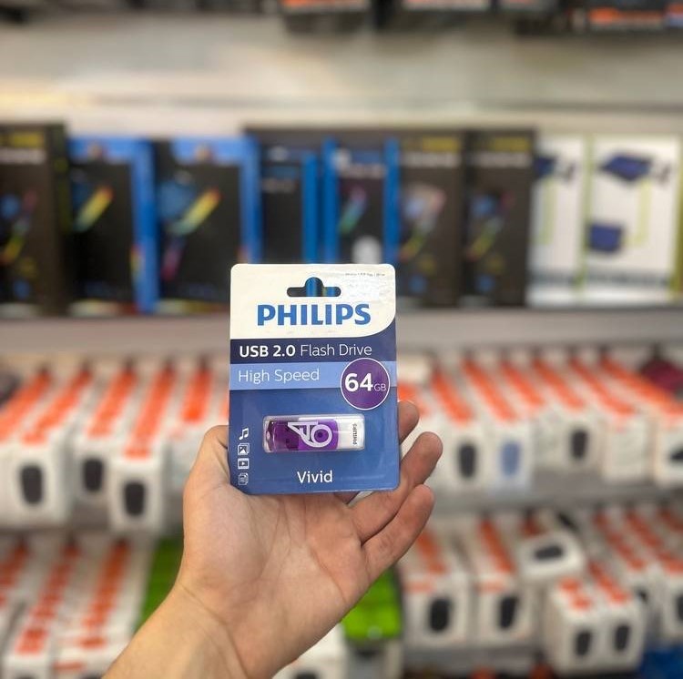 فلش مموری فیلیپس مدل vividfm64fd05p ظرفیت 64 گیگابایت