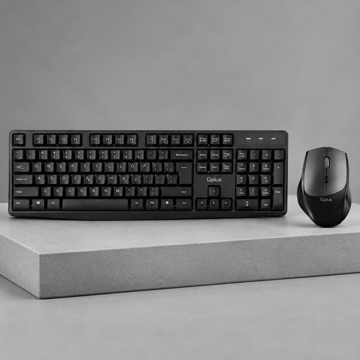 کیبورد و ماوس بی سیم جی پلاس مدل GMK-C340D