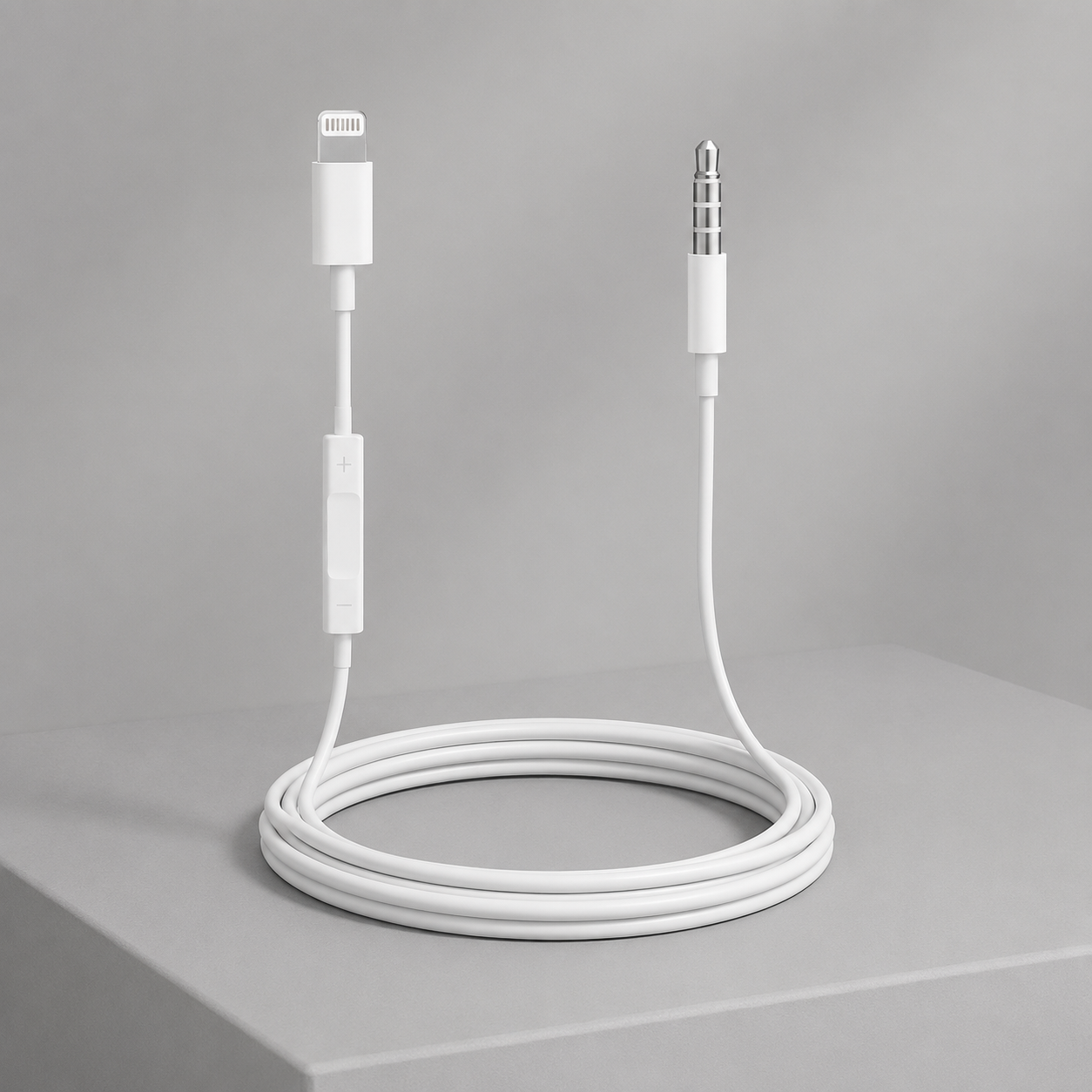 کابل تبدیل لایتنینگ به جک 3.5 AUX Audio مدل MH021 به طول 1 متر