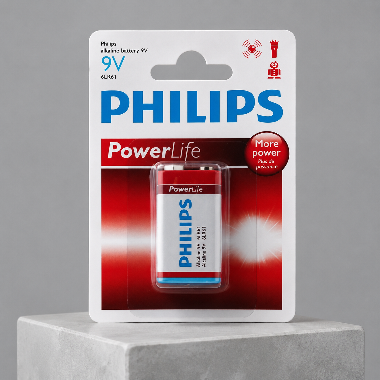 باتری کتابی فیلیپس Power Alkaline 9V