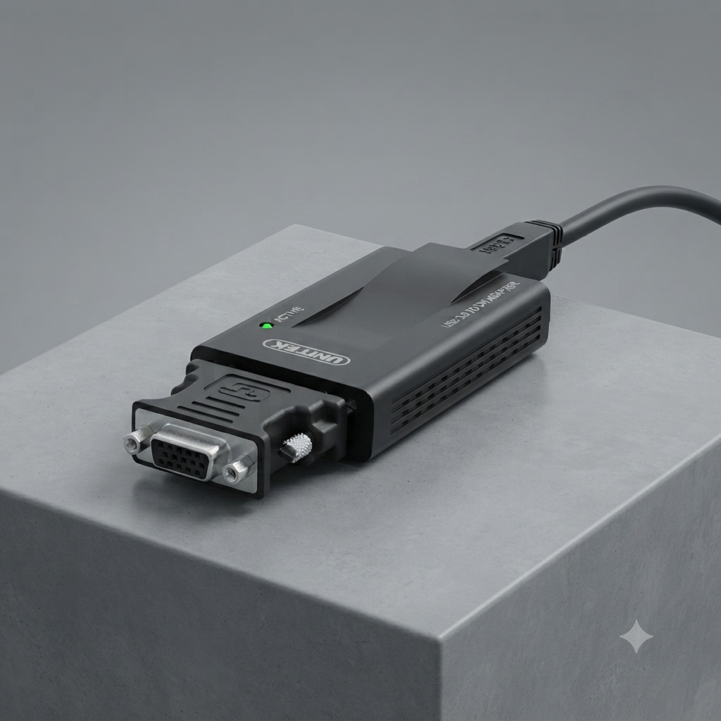 مبدل USB به VGA-DVI یونیتک مدل Y-3801