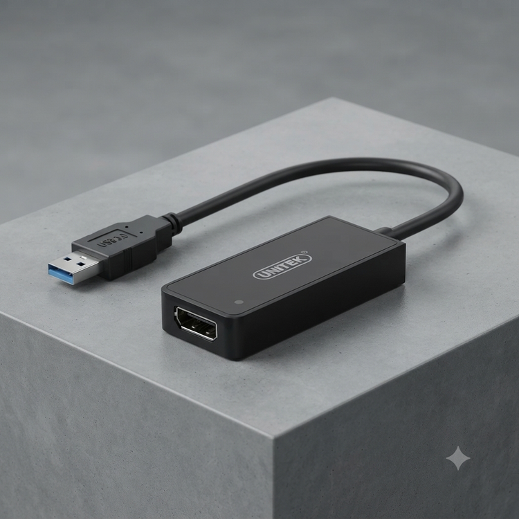 مبدل USB3.0 به Display Port یونیتک مدل Y-3703