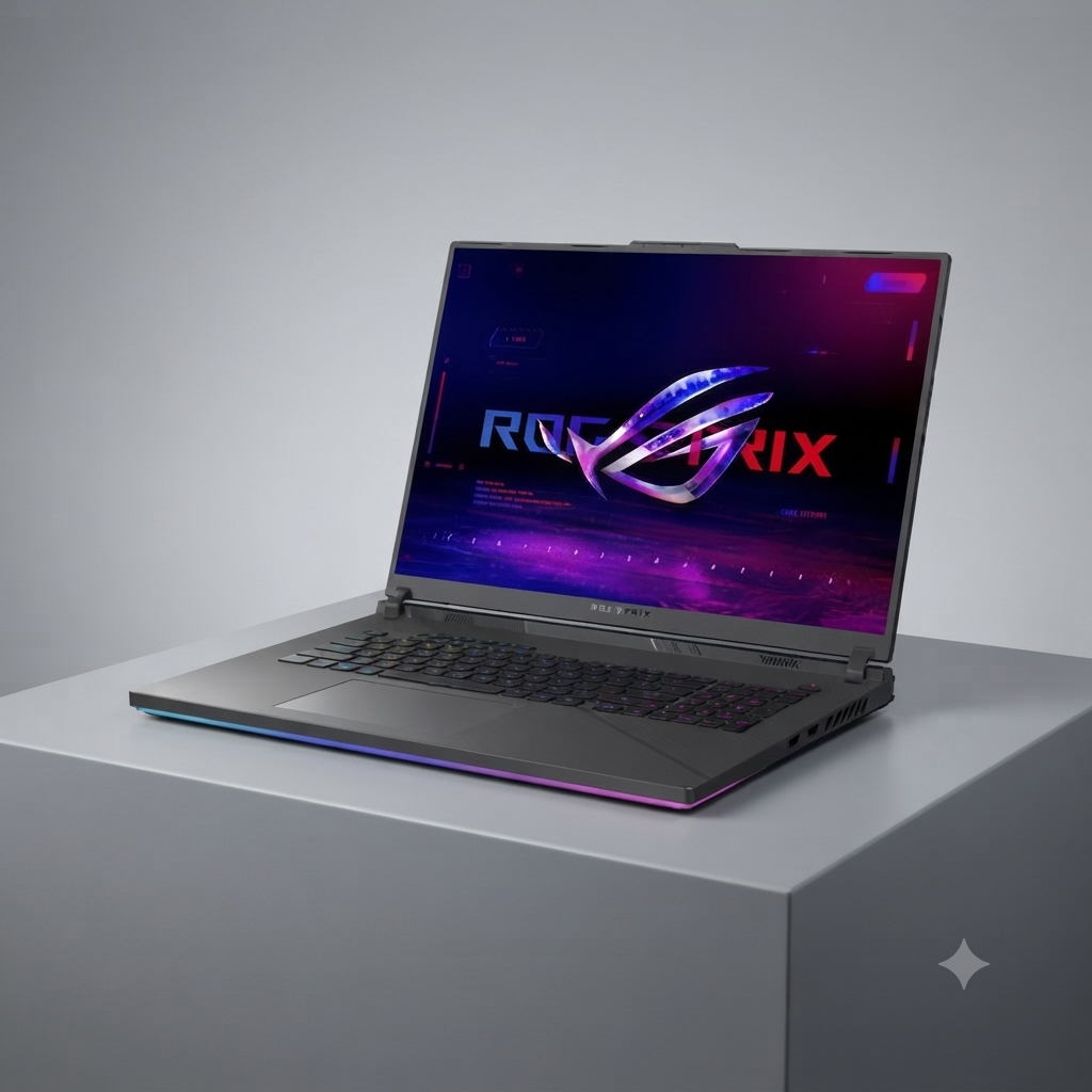 لپ تاپ 18 اینچی ایسوس مدل ROG Strix G18 G814JIR-N6076-i9 14900HX-32GB DDR5 5600MHz-1TB SSD-RTX4070 8GB-QHD 240Hz