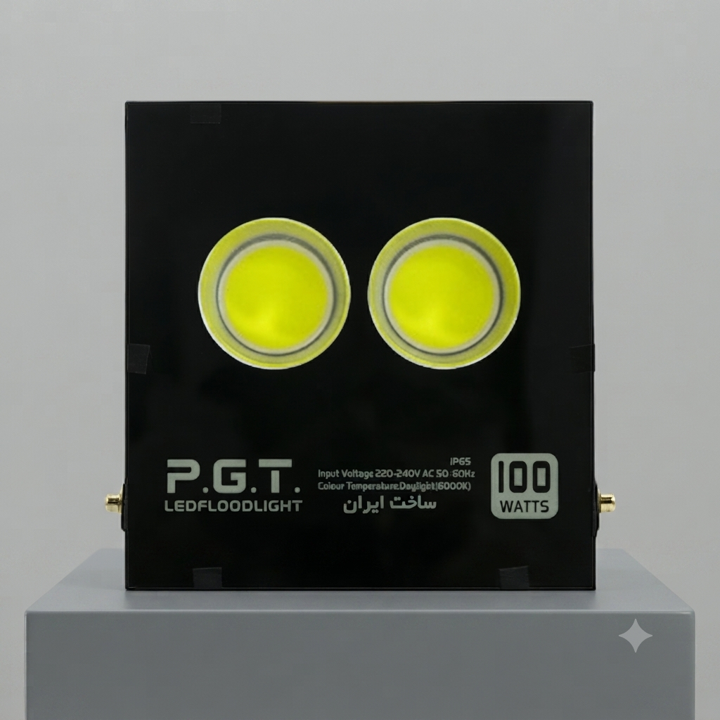 پروژکتور سی او بی 100 وات پی جی تی کد IP65
