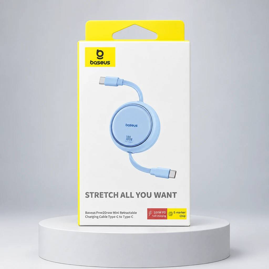 کابل تبدیل USB-C بیسوس مدل P10364500111-01 طول 1 متر