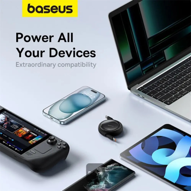 کابل تبدیل USB-C بیسوس مدل P10364500111-01 طول 1 متر