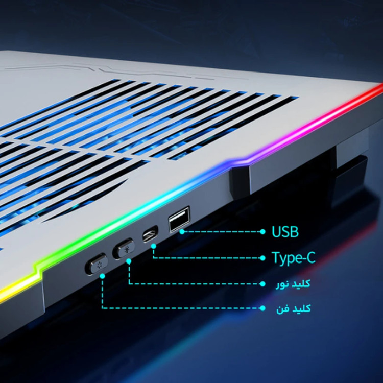 پایه خنک کننده لپ تاپ کول کلد مدل K42